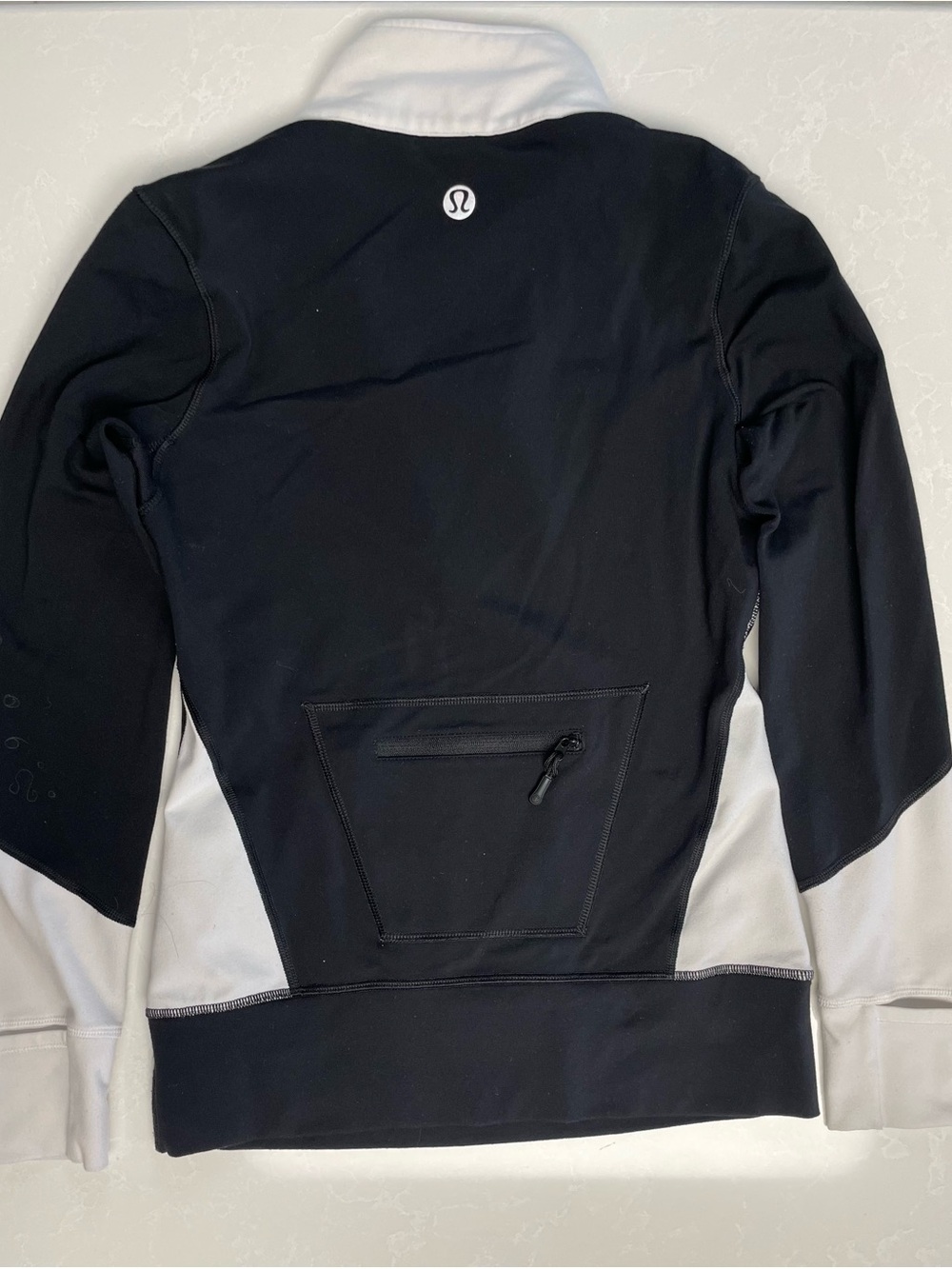 lululemon athletica Black and White Quarter-Zip Pullover Sweater - Picture 2 of 6